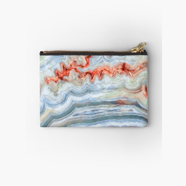 Item preview, Abstract  Aqua And Orange Agate Painting designed and sold by Ilze Lucero.