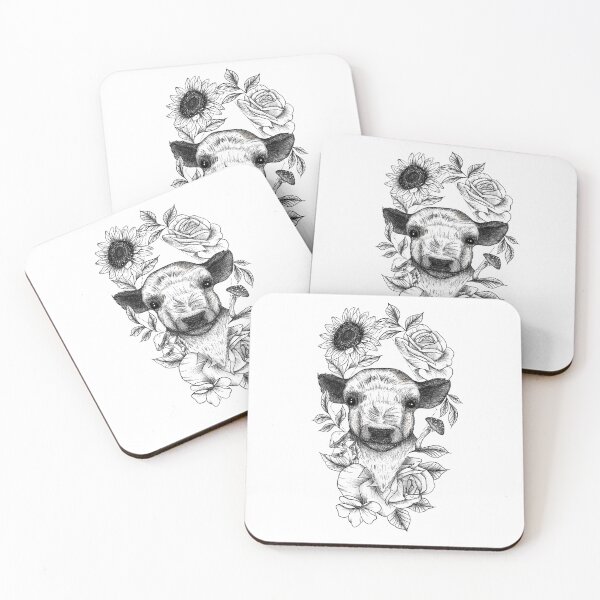 Item preview, Floral Baby Cow Design designed and sold by AchillesHelios.