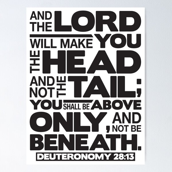 Head And Not The Tail, Above And Not Beneath {Verse Band}