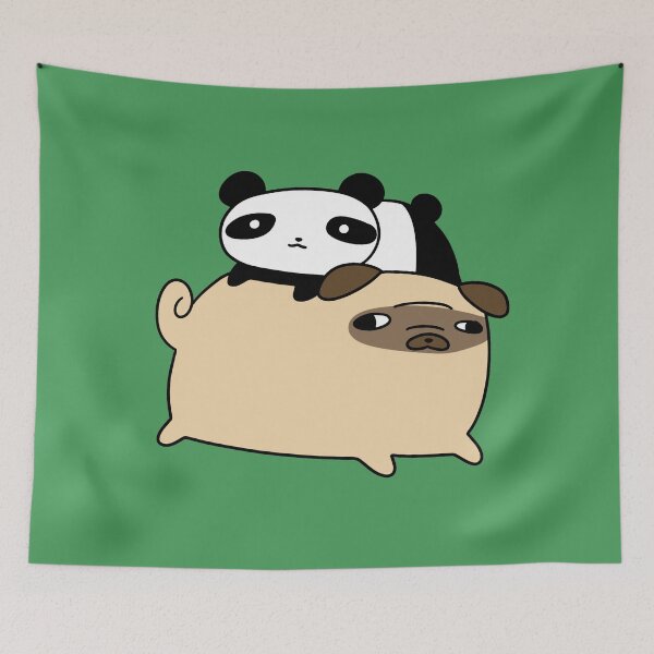 Item preview, Pug and Little Panda designed and sold by SaradaBoru.