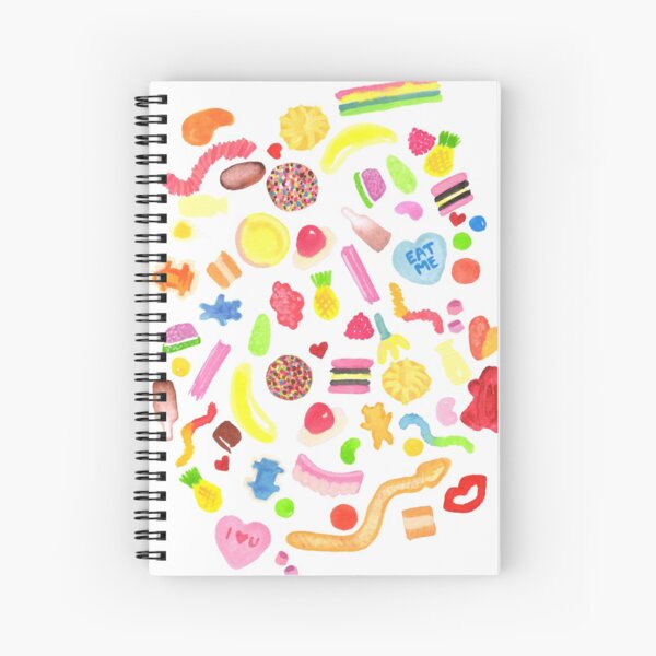 Mixed Lollies | Watercolour Spiral Notebook