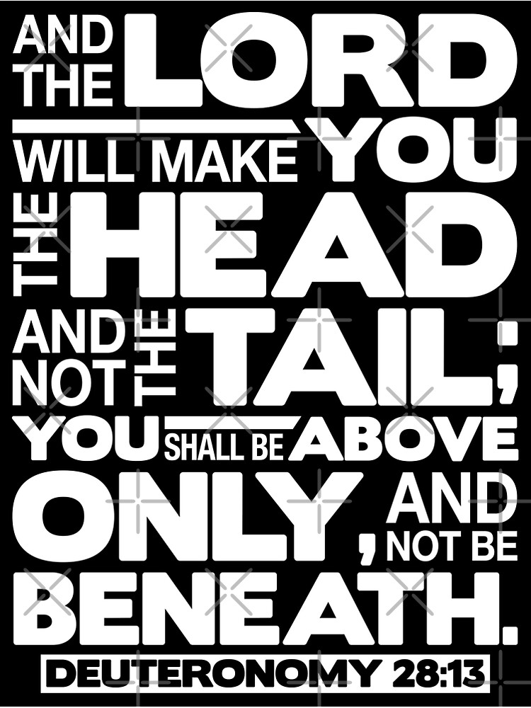 Head And Not The Tail, Above And Not Beneath {Verse Band}