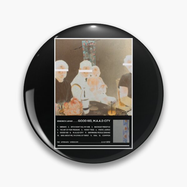 Item preview, Good Kid, M.A.A.D City Aesthetic Tracklist (Inverted) designed and sold by TOURETTESBOYLOL.