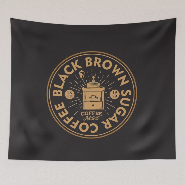 Item preview, Black Brown Sugar Coffee - Vintage Design for Coffee Lovers designed and sold by easyeye.