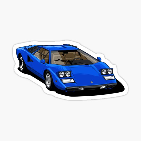 Lamborghini Countach P400 blue -classic- youngtimer