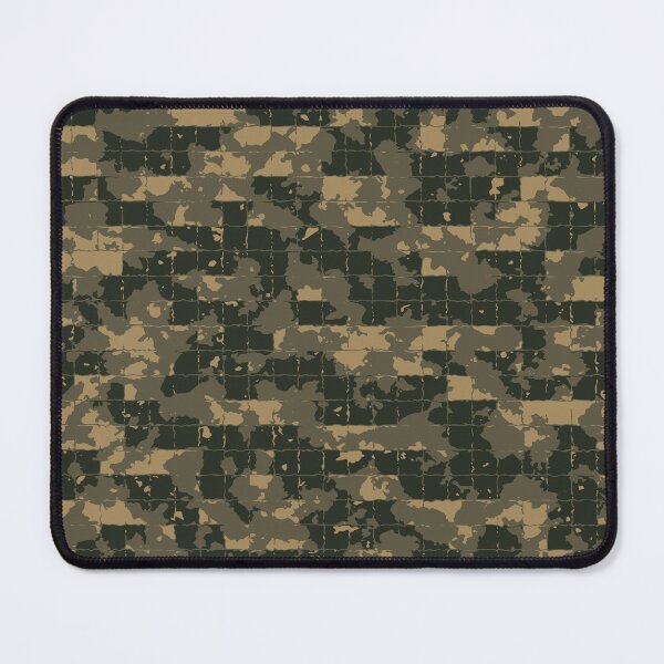 Item preview, Military Camo Mosaic Tiles Patterns in Green, Beige and Black designed and sold by ShopieHome.