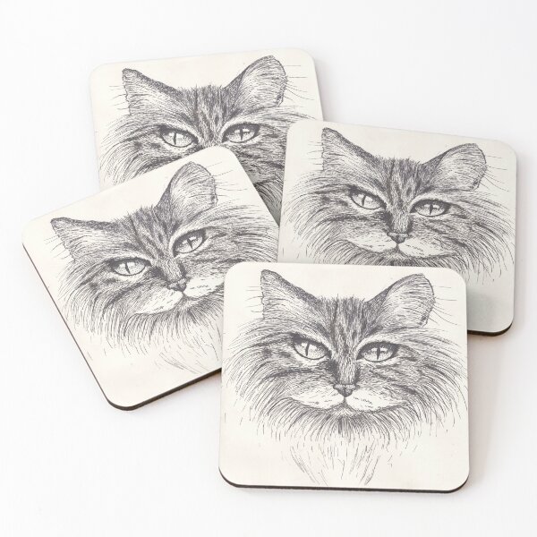 Item preview, Portrait of a cat designed and sold by Johanna Jousset.