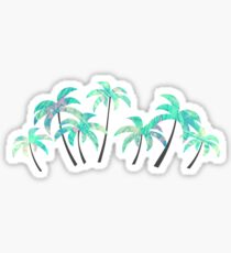Blue palm trees Sticker
