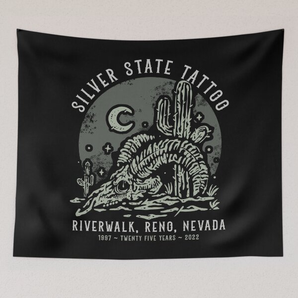 Item preview, Silver State Tattoo, Reno Nevada, Tattoo Studio, Desert Cactus Design designed and sold by Proverbial Wisdom Design.