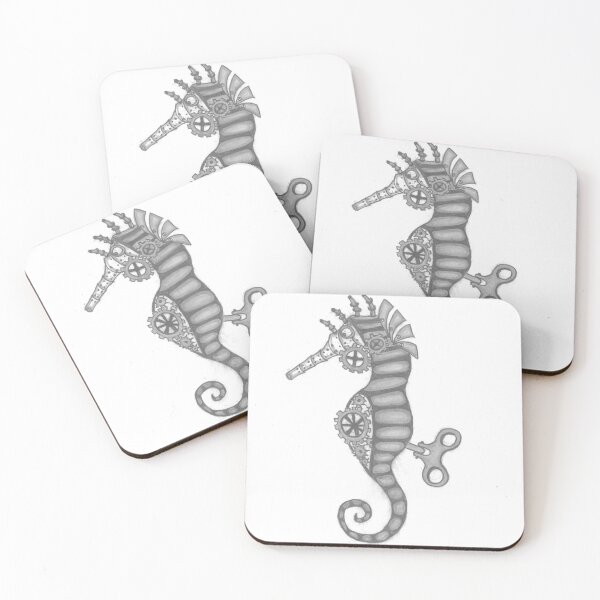 Item preview, Steampunk seahorse with key designed and sold by jennysempleart .