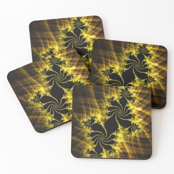 Item preview, Abstract Fractal Art with Golden Glow designed and sold by mhfoto.