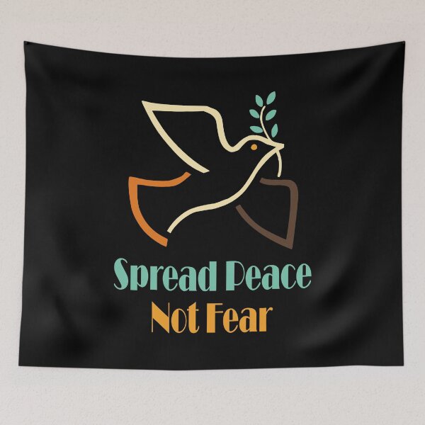 Item preview, Spread Peace Not Fear - Vintage Retro Dove designed and sold by Coffee Partee.