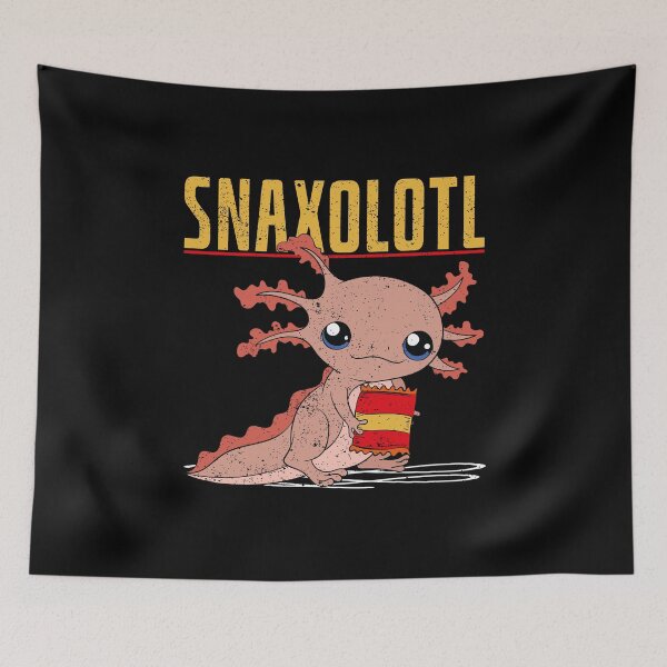 Aperçu de l'œuvre Funny Animal Snacking Amphibien Mexicain Axolotl créée et vendue par bestshirtdesign.