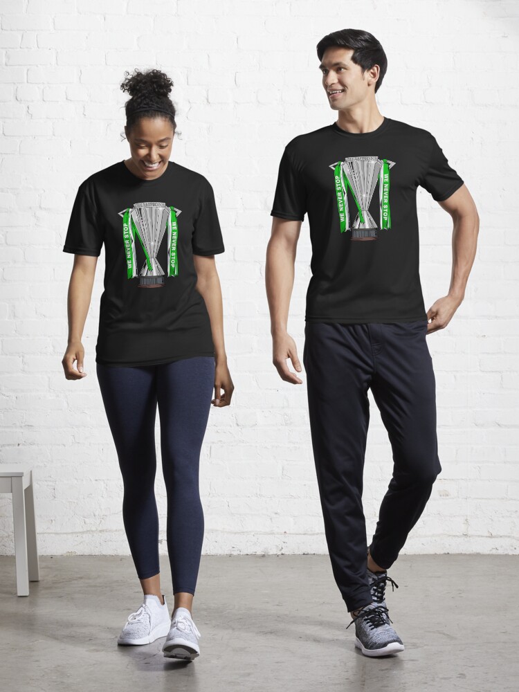 Glasgow Celtic Champions 2022 We Never Stop Active T-Shirt for