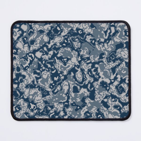 Item preview, Winter Camouflage Artistic Cutout Patterns in Blue Shades designed and sold by ShopieHome.