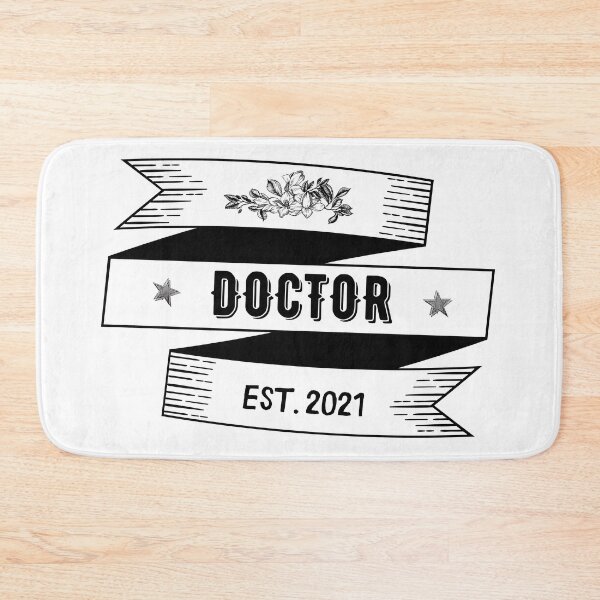 Item preview, Doctor Est. 2021 Graduation Vintage Design - black on white designed and sold by med-artist.