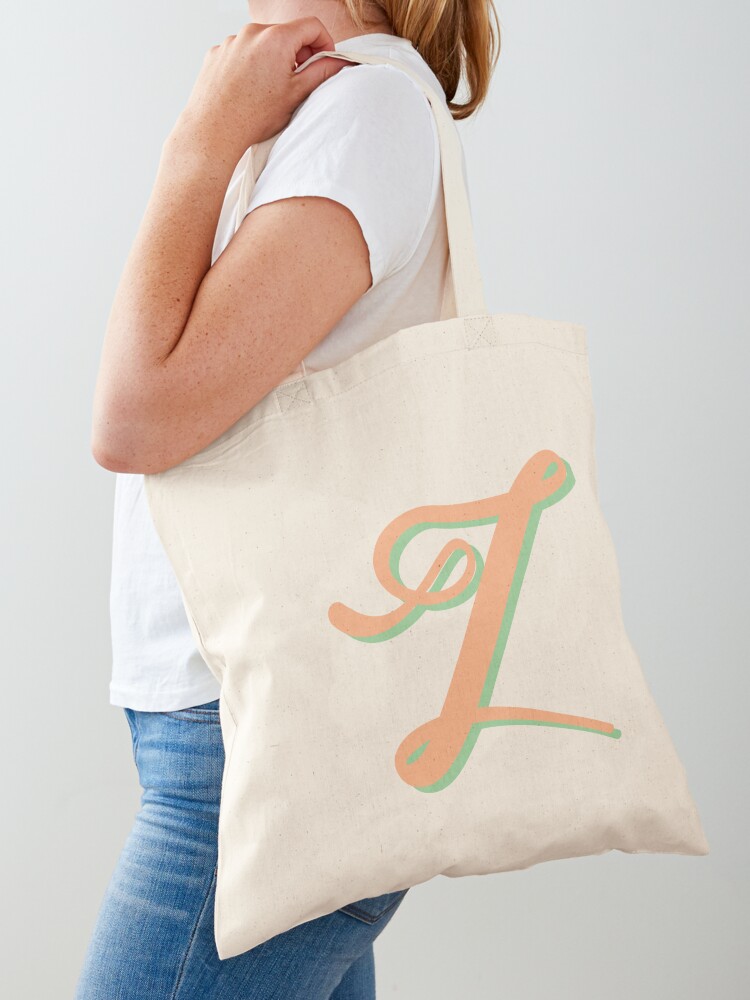 Initial & Name Canvas Tote Bag