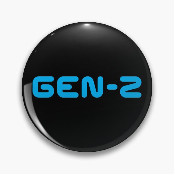 Item preview, GEN-Z / Gen Z / Generation Z (Blue Text on Black) designed and sold by STUDIO-72.