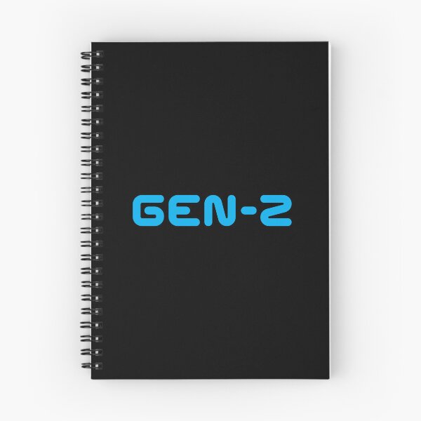 Item preview, GEN-Z / Gen Z / Generation Z (Blue Text on Black) designed and sold by STUDIO-72.