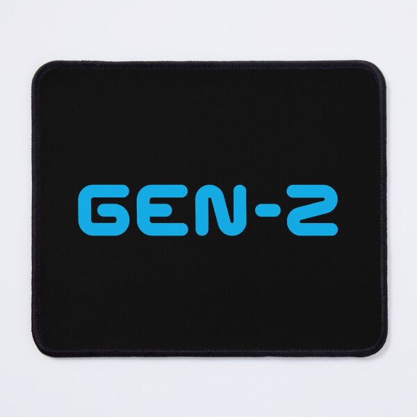 Item preview, GEN-Z / Gen Z / Generation Z (Blue Text on Black) designed and sold by STUDIO-72.