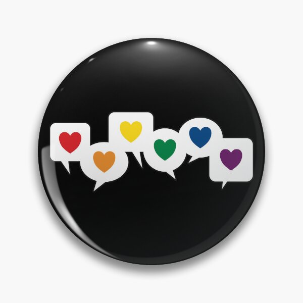 Item preview, LGBTQ+ Love - Pride Heart Speech Bubbles designed and sold by iscaStudioArt.