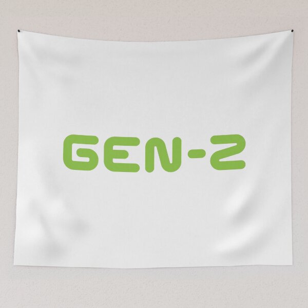 Item preview, GEN-Z / Gen Z / Generation Z (Green Text) designed and sold by STUDIO-72.