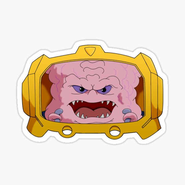 "Krang from Dimension X" Sticker by JohnHan Redbubble