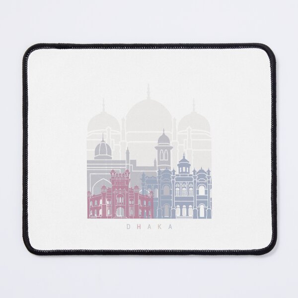 Item preview, DHAKA SKYLINE POSTER PASTEL designed and sold by paulrommer.