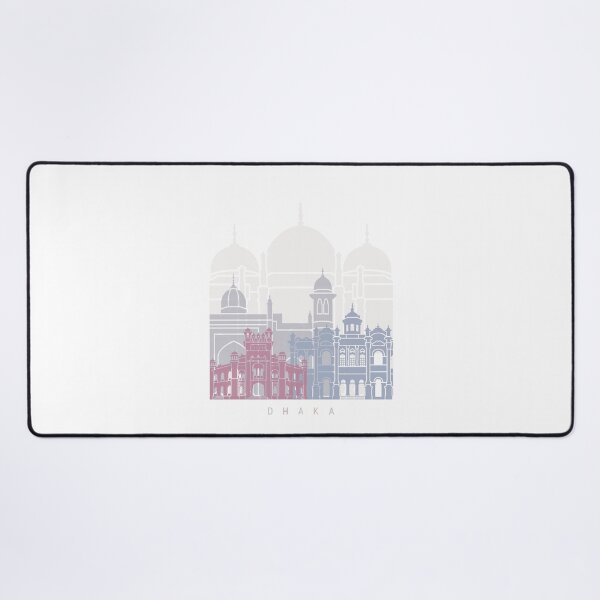 Item preview, DHAKA SKYLINE POSTER PASTEL designed and sold by paulrommer.