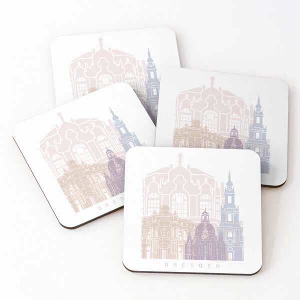 Item preview, DRESDEN SKYLINE POSTER PASTEL designed and sold by paulrommer.
