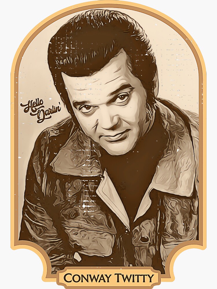 “Conway Twitty Conway Twitty Conway Twitty fan” Sticker by Mahirullock