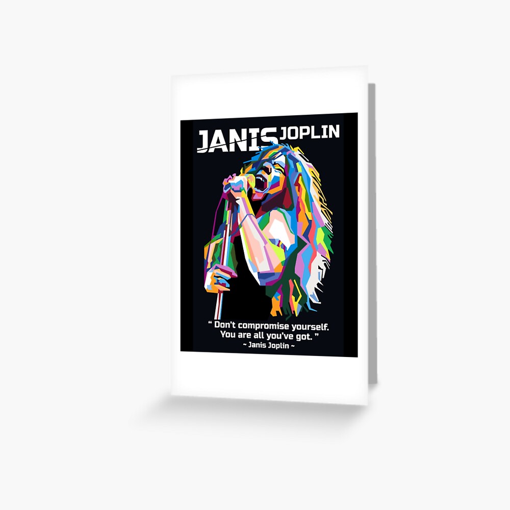 "Janis Joplin" Greeting Card by Redbubble