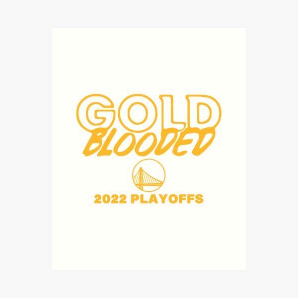 Golden state warriors wu tang logo 2022 NBA playoffs gold blooded