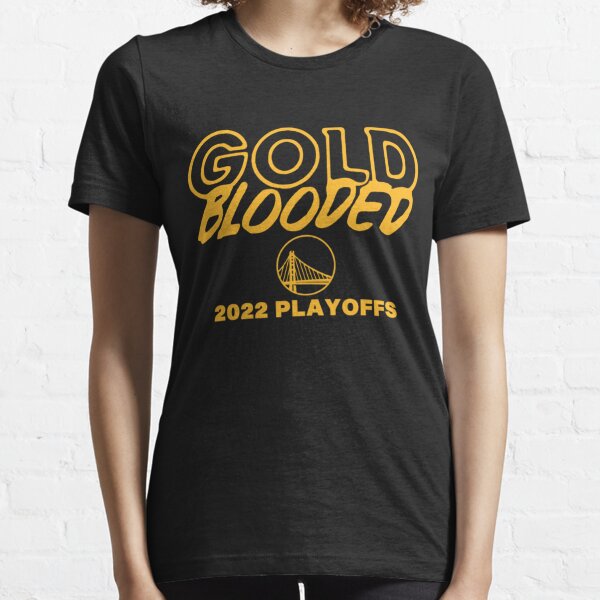 Men's Fanatics Branded Gold Golden State Warriors 2022 NBA Playoffs Dunk  T-Shirt