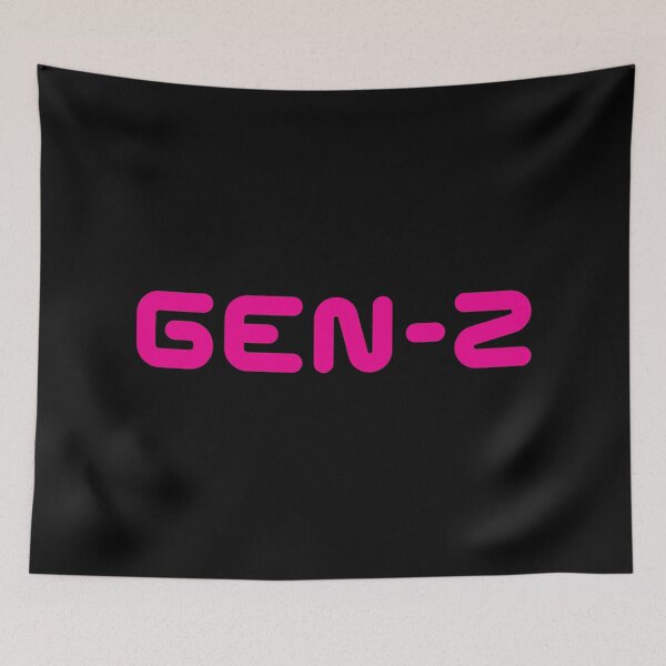Item preview, GEN-Z / Gen Z / Generation Z (Pink Text on Black) designed and sold by STUDIO-72.