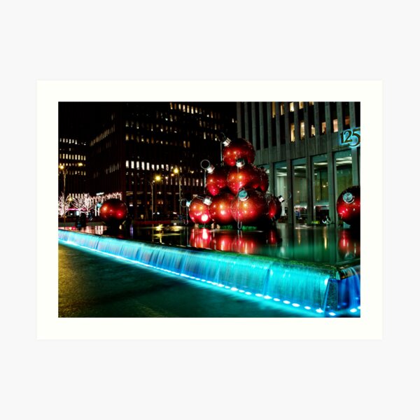 Christmas In New York City Art Print
