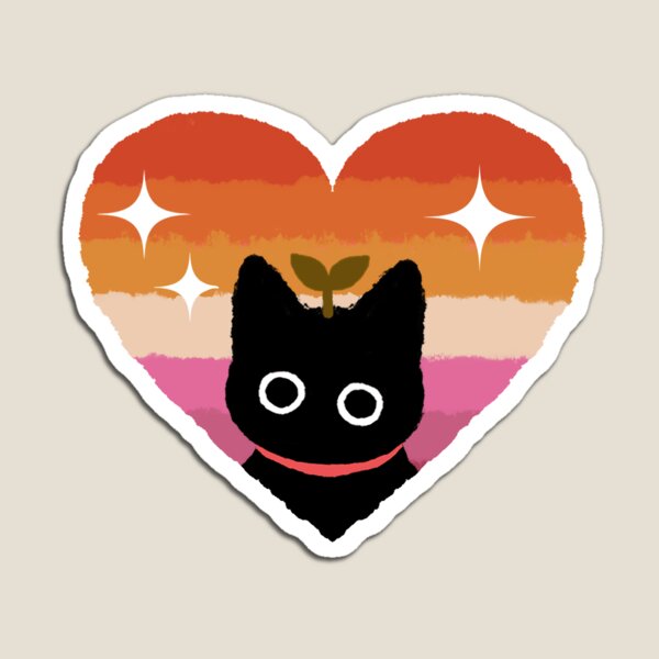 Item preview, Lilcat Heart Lesbian designed and sold by fruitblush.