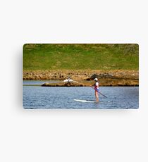 Paddleboarding on Chris Greene Lake ^ Canvas Print