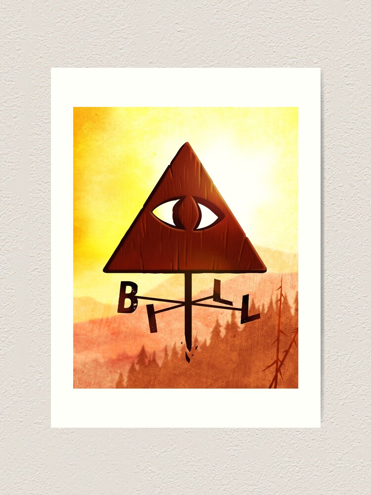 "Bill Cipher Gravity Falls Weathervane" Art Print by hocapontas Redbubble