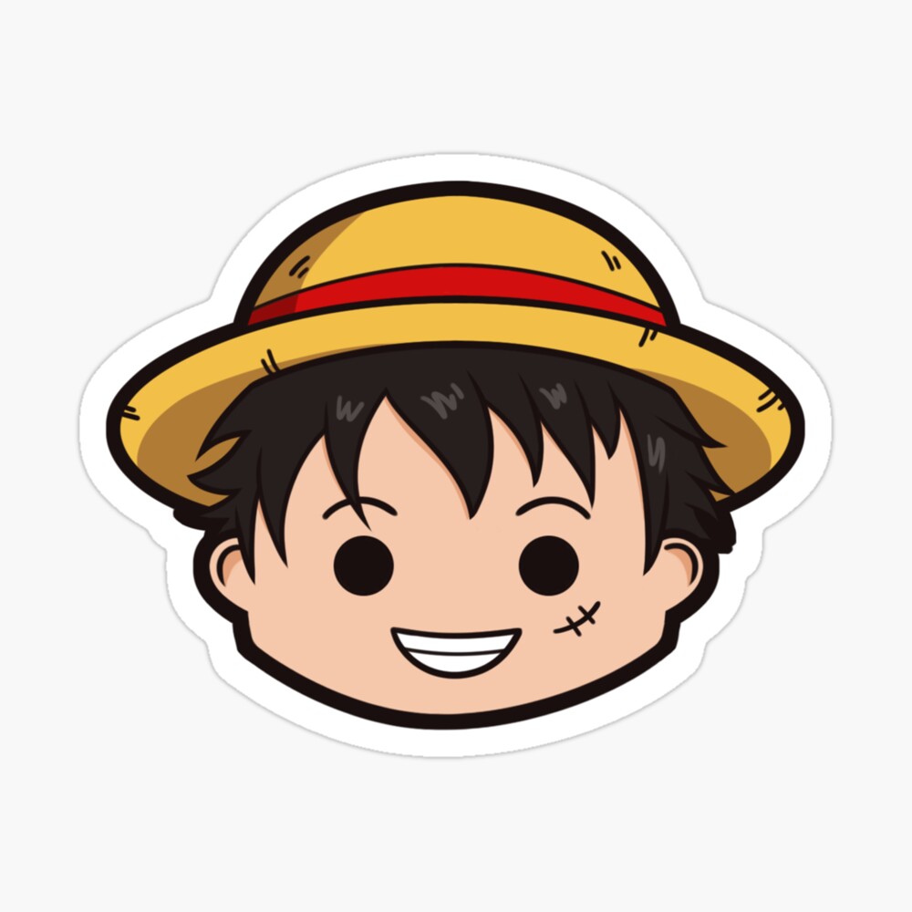 luffy kawai chibi cute, onepiece anime. vector design and doodle
