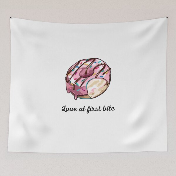 Item preview, Love at first bite  - Doughnut designed and sold by DoodlesnPoodles.