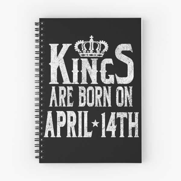 Item preview, Kings Are Born On April 14th Funny Birthday T-Shirt designed and sold by Tee Kaboom!.