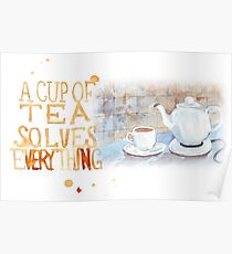 A cup of tea... Poster