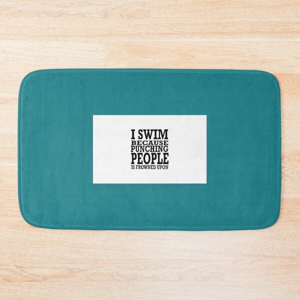 Item preview, I swim because punching people is frowned upon Mug designed and sold by CubachaNeshi.