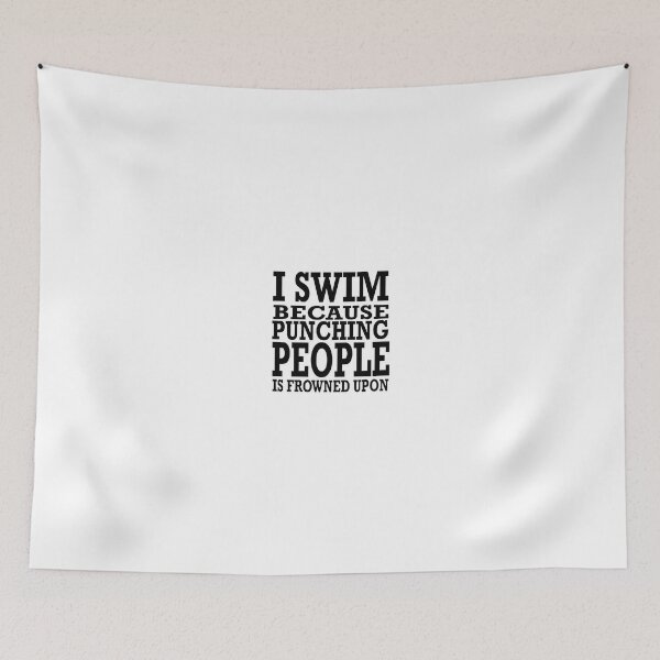 Item preview, I swim because punching people is frowned upon Mug designed and sold by CubachaNeshi.