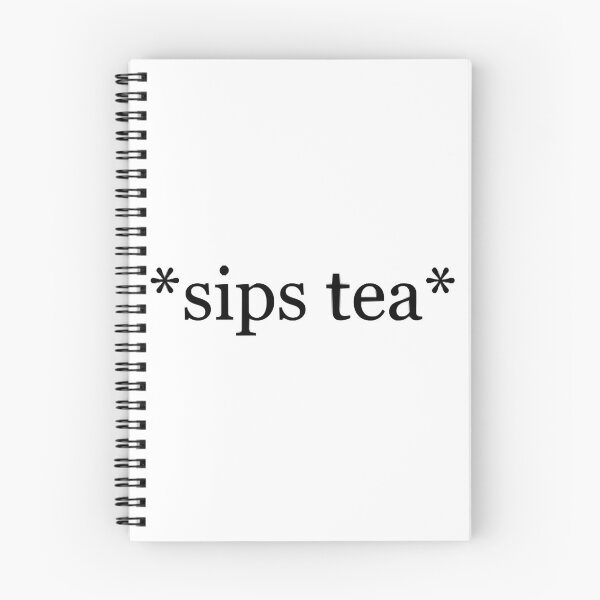 Item preview, Typed sips tea sticker designed and sold by CubachaNeshi.