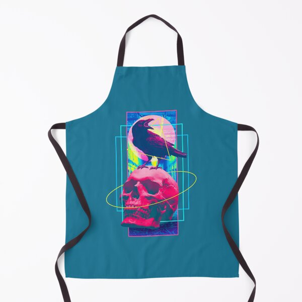 Item preview, Vaporwave Skull & Crow - Halloween Retro Aesthetic designed and sold by CubachaNeshi.