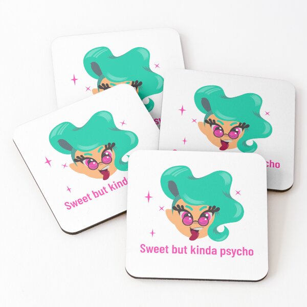 Item preview, SWEET BUT KINDA PSYCHO PINK BLUE GIRL designed and sold by LargeShop.