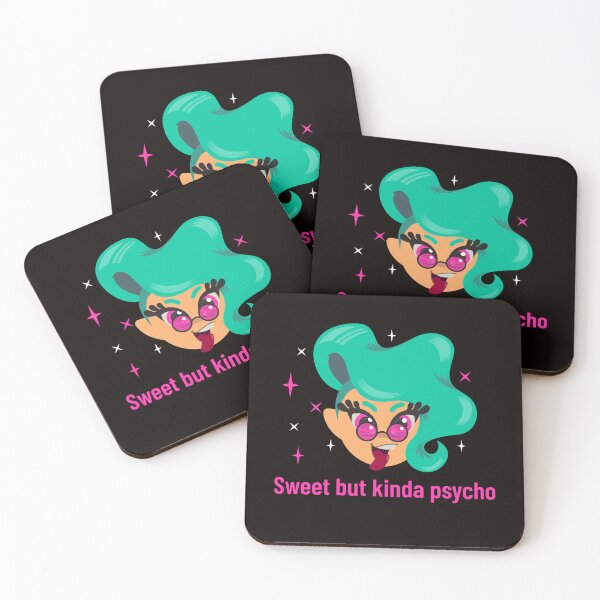 Item preview, SWEET BUT KINDA PSYCHO PINK BLUE GIRL designed and sold by LargeShop.