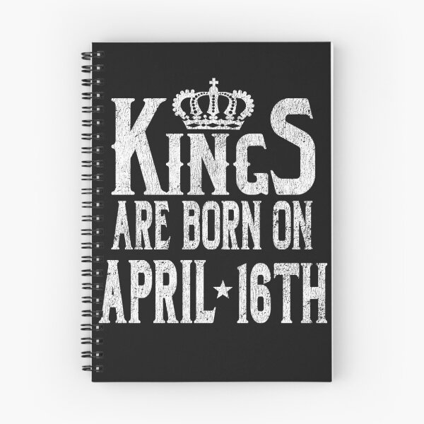 Item preview, Kings Are Born On April 16th Funny Birthday T-Shirt designed and sold by Tee Kaboom!.
